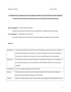 Among adult patients with chronic frontal tension