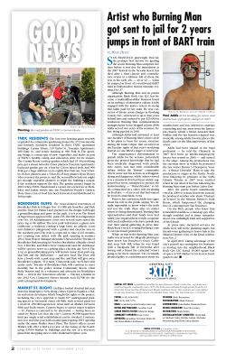 Artist who Burning Man got sent to jail for 2 years jumps in front of