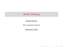 Model Checking - IDA.LiU.se