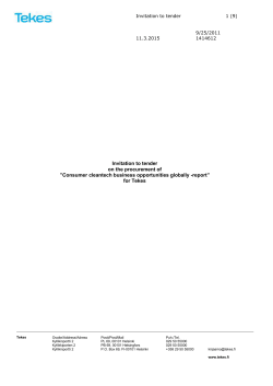 5.1 Processing of tenders