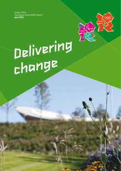 London 2012 Pre-Games Sustainability Report