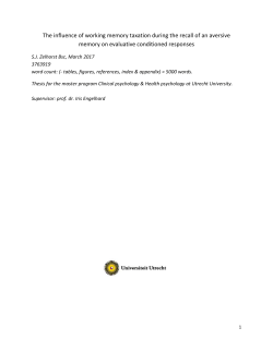 The influence of working memory taxation during the recall of an