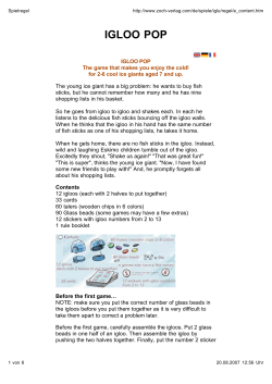 igloo pop - Zoch Verlag