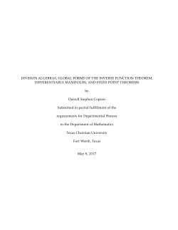 DIVISION ALGEBRAS, GLOBAL FORMS OF THE INVERSE