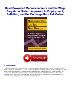 Read Macroeconomics and the Wage Bargain: A Modern
