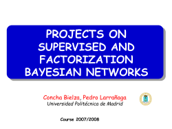 Build a Bayesian network of your invention with six
