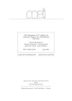 The Dimension of C1 Splines of Arbitrary Degree on a Tetrahedral
