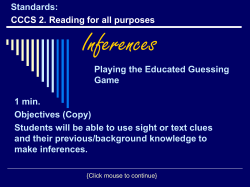 Inferences