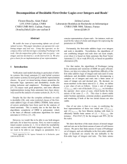 Decomposition of Decidable First-Order Logics over Integers and