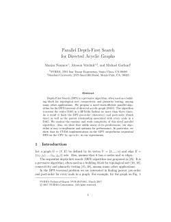 Parallel Depth-First Search for Directed Acyclic