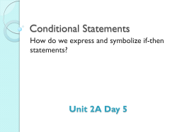 Conditional Statement - effinghamschools.com