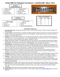 Central MN JO Volleyball Tournament - Litchfield MN