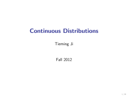 @let@token Continuous Distributions