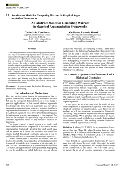 An Abstract Model for Computing Warrant in Skeptical