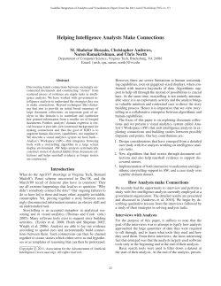 Helping Intelligence Analysts Make Connections