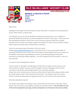 Dear Parent, Apologies for the length of the letter below, but the