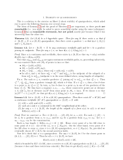 1. Stability of quasigeodesics