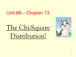 Chi-square Basics