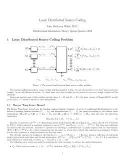 Lossy Distributed Source Coding