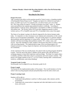 School-Wide Recycling Initiative