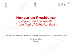 Hungarian Presidency: priorities, achievements and challenges in