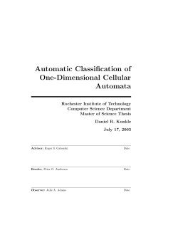 Automatic Classification of One