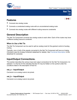 Net Tie - Cypress Semiconductor