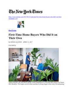 First-Time Home Buyers Who Did It on Their Own