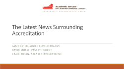 The Latest News Surrounding Accreditation