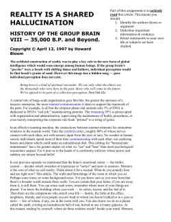 Being here is a kind of spiritual surrender. We see only what the