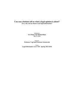 Can case citations tell us what a legal opinion is about?