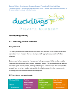 13 Achieving Positive Behaviour