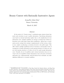 Beauty Contest with Rationally Inattentive Agents