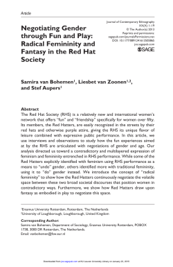Negotiating Gender through Fun and Play: Radical