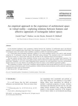 An empirical approach to the experience of