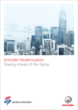 Schindler Modernization Staying Ahead of the Game