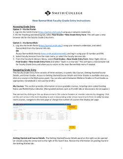 New BannerWeb Grade Entry (Dec 2016)