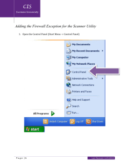 Adding the Firewall Exception for the Scanner Utility