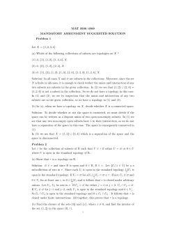 MAT 3500/4500 MANDATORY ASSIGNMENT SUGGESTED