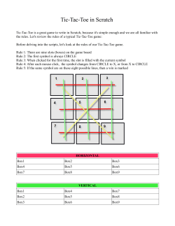 Tic-Tac-Toe in Scratch