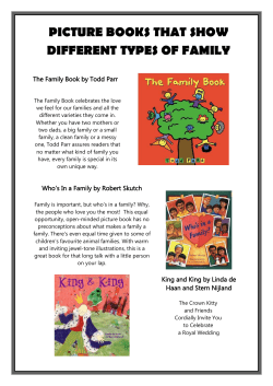 picture books that show different types of family