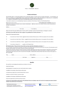 Friends and Patrons form