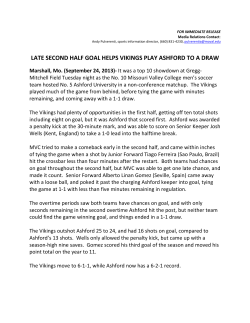 late second half goal helps vikings play ashford to a draw