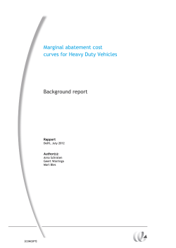 Marginal abatement cost curves for Heavy Duty Vehicles