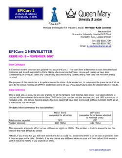 Newsletter November 2007