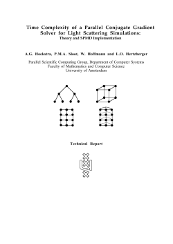Time Complexity of a Parallel Conjugate Gradient Solver for Light
