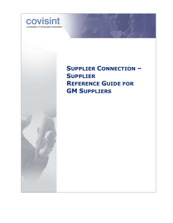 Step 3: Review GM Outbound Documents to their Suppliers