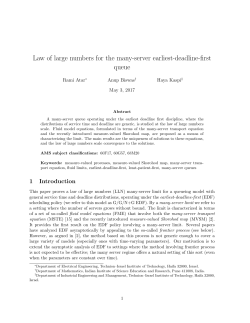 Law of large numbers for the many-server earliest-deadline