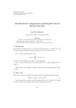 On Bonciocat`s congruences involving the sum of divisors function