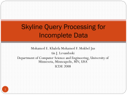 Skyline Query Processing for Incomplete Data